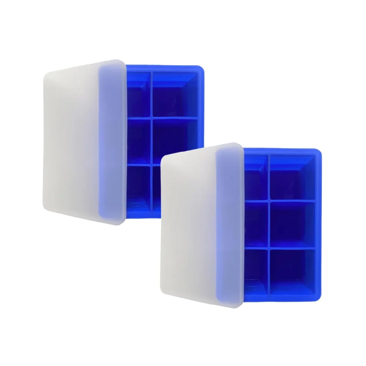 KIOXX - Set de 2 Cubetas de Silicona 6 Cavidades KiOXX Azul