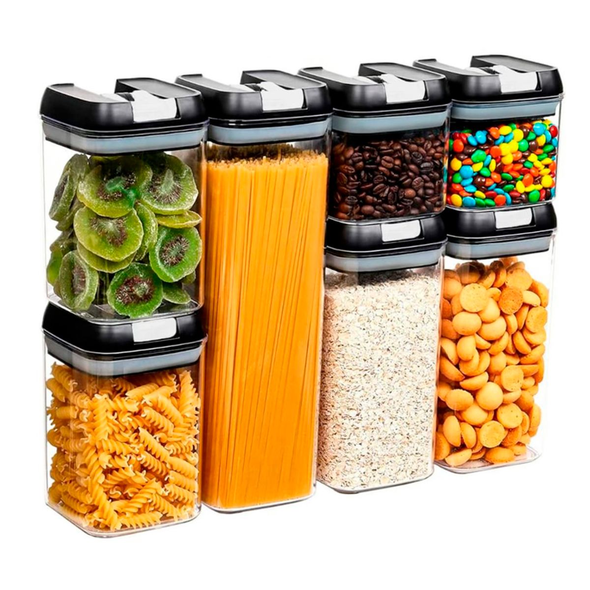 GENERICO - Set de 7 Contenedores para Almacenamiento