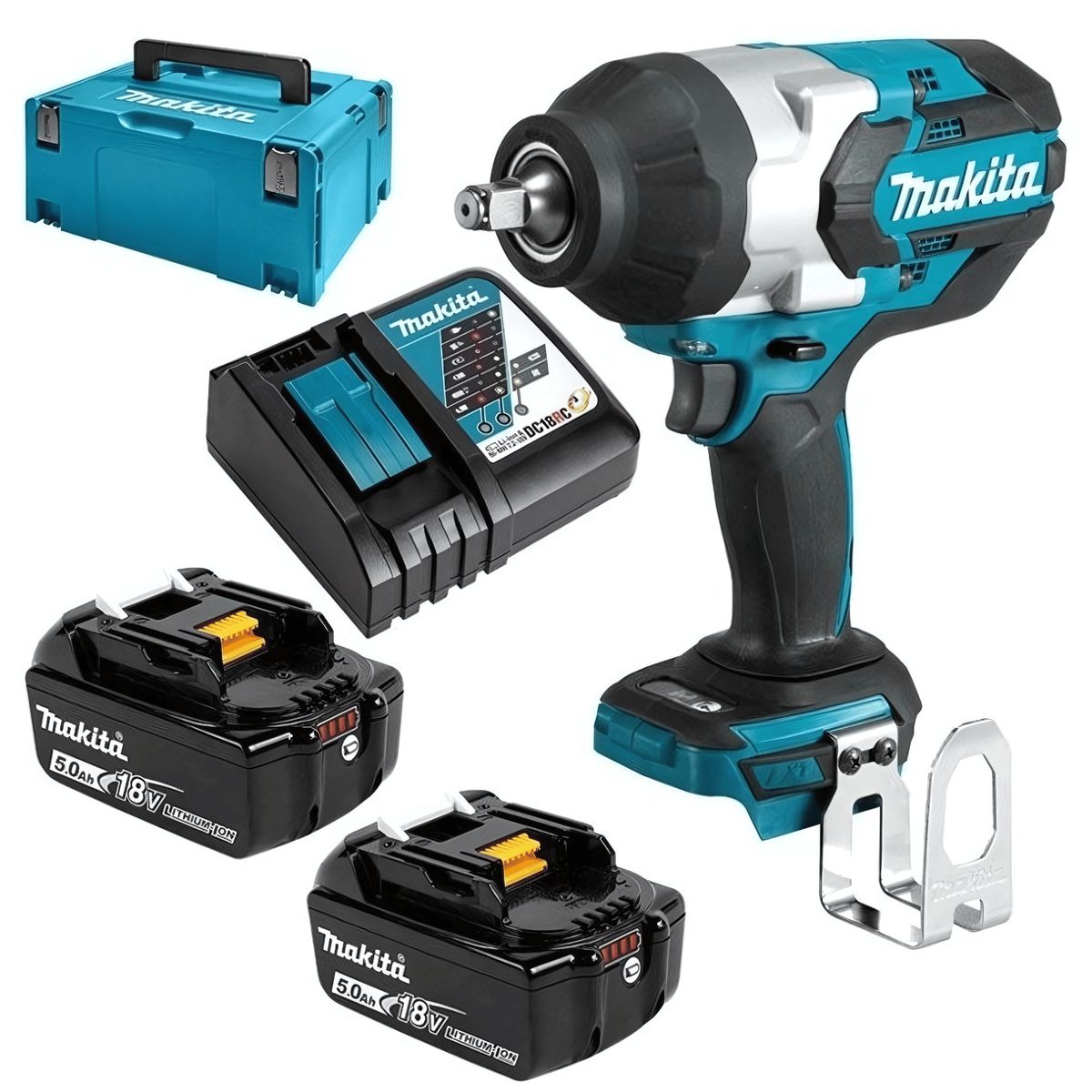 MAKITA - Llave de Impacto 1/2" 18V LXT BL 2 Bat Makita DTW1002RTJ