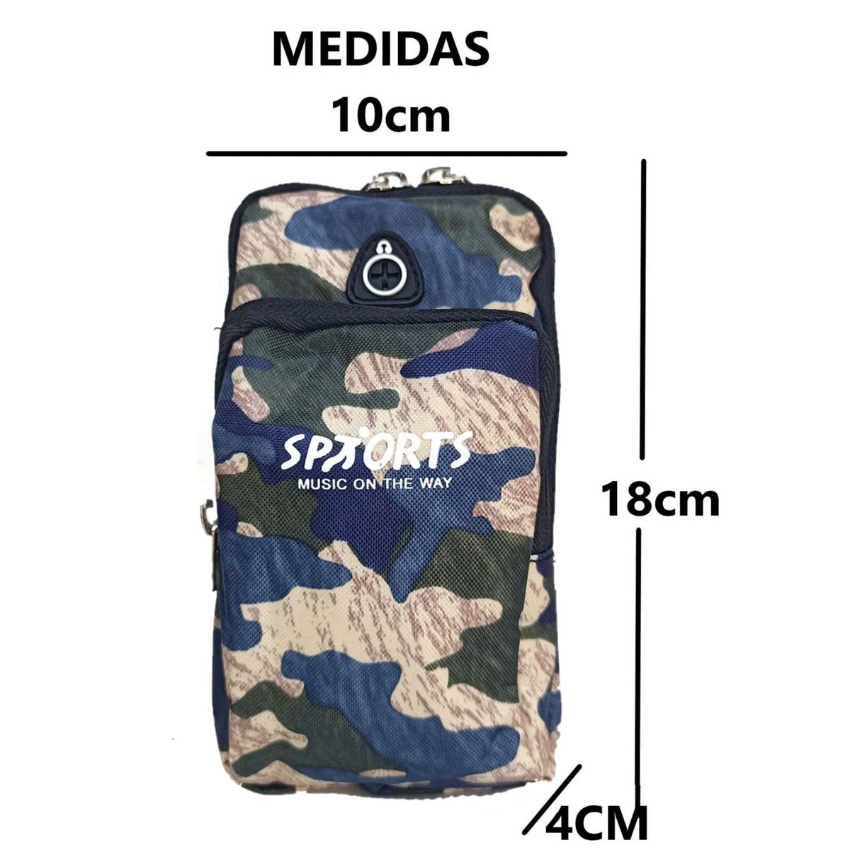 GENERICO - Funda Brazalete para celular Deportivo para ejercicios -  crema