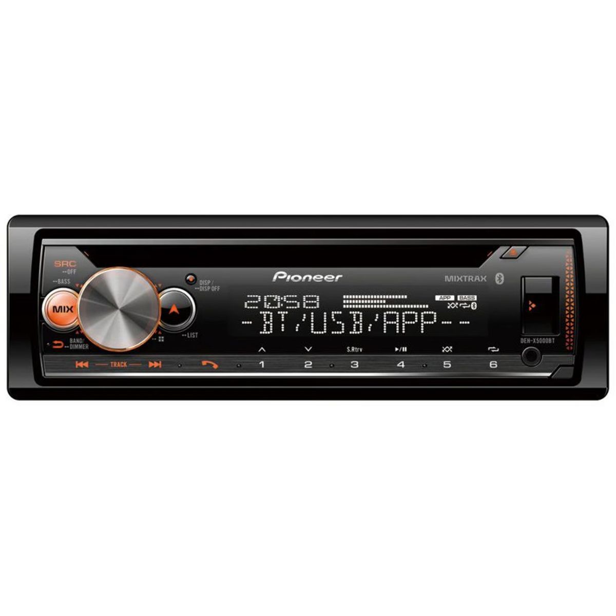PIONEER - Autoradio Pioneer DEH-X5000BT - Negro