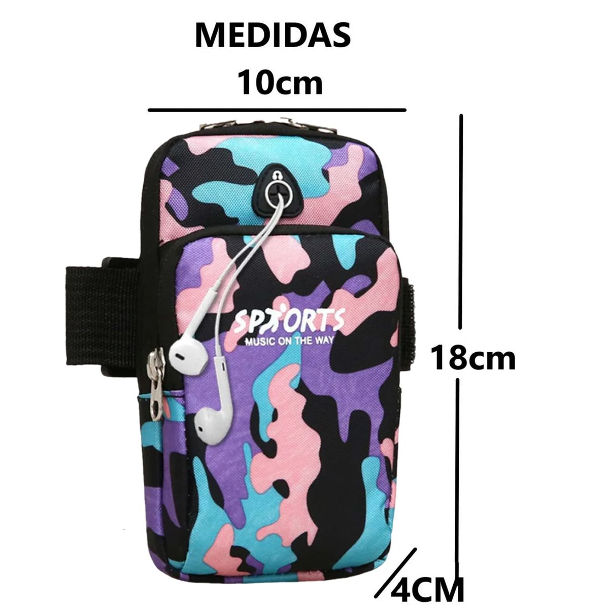 GENERICO - Funda Brazalete para celular Deportivo para ejercicios -  MORADO