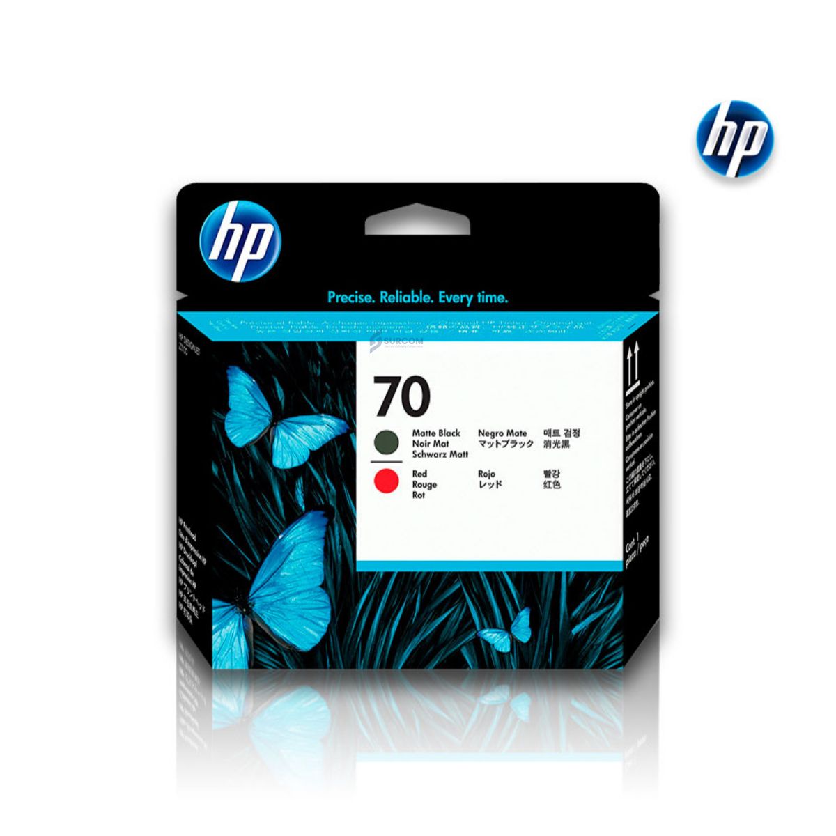 HP - Cabezal HP 70 (C9409A) Matte Black & Red - DesignJet Z2100