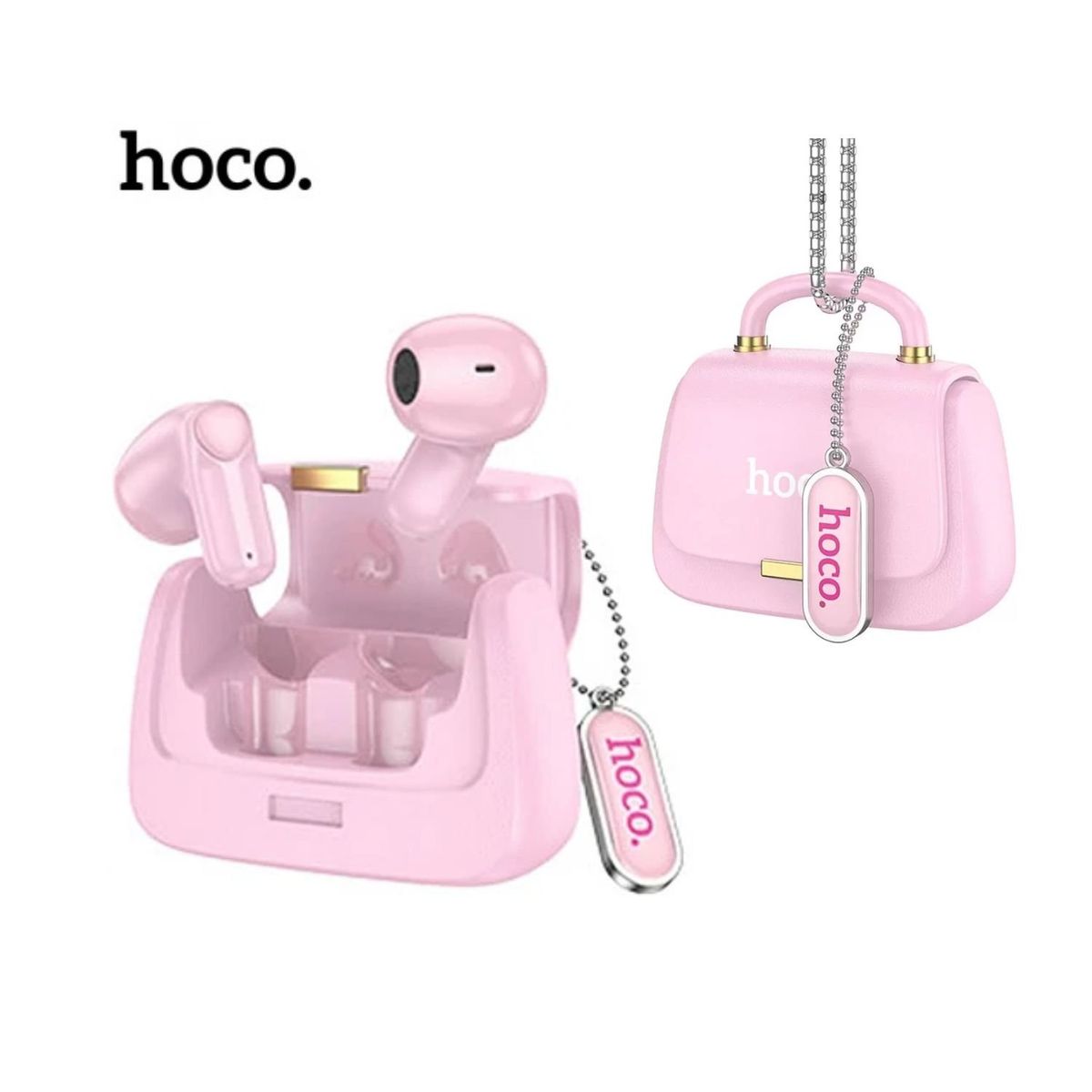 HOCO - Audífono Bluetooth Inalámbrico Hoco DES35- Rosado