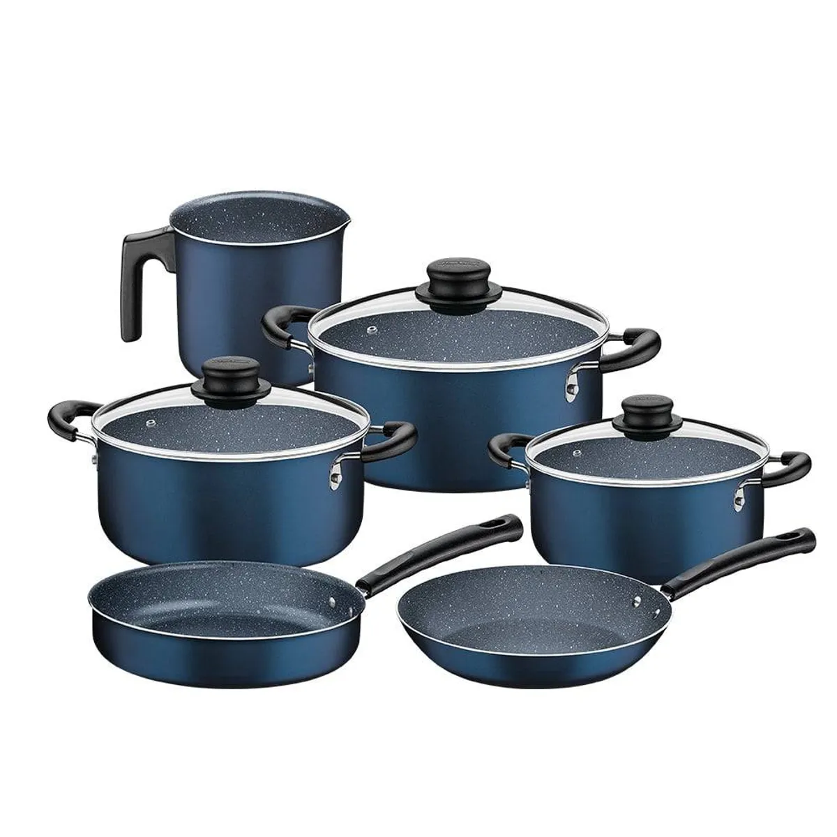 TRAMONTINA - JUEGO DE OLLAS TRAMONTINA MAX AZUL 9 PIEZAS