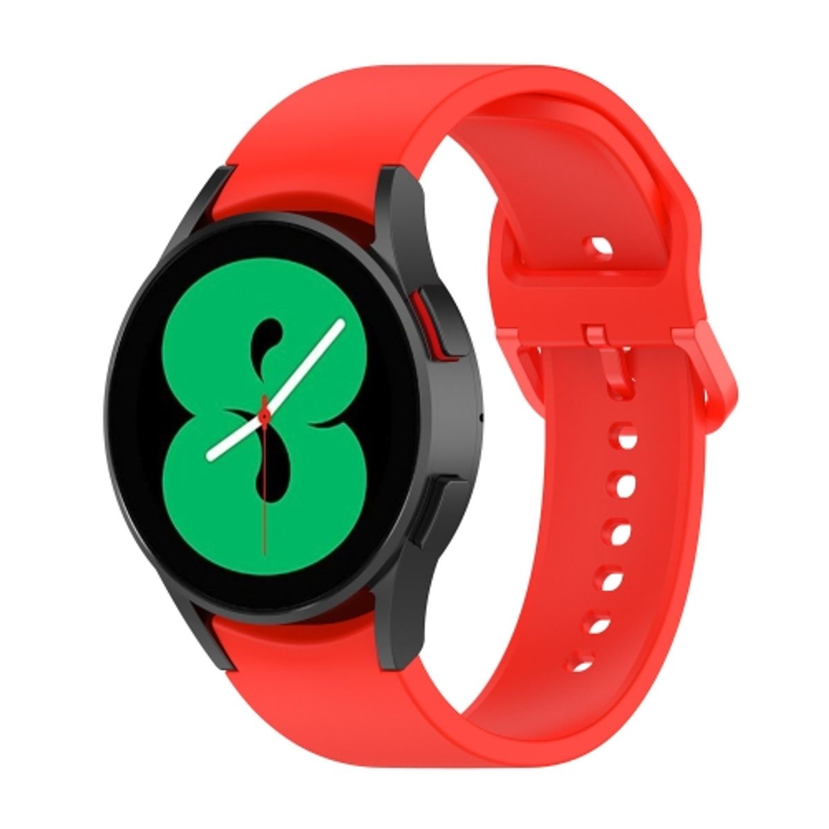 GENERICO - CORREA SILICON PARA SAMSUNG GALAXY WATCH 4 ROJO