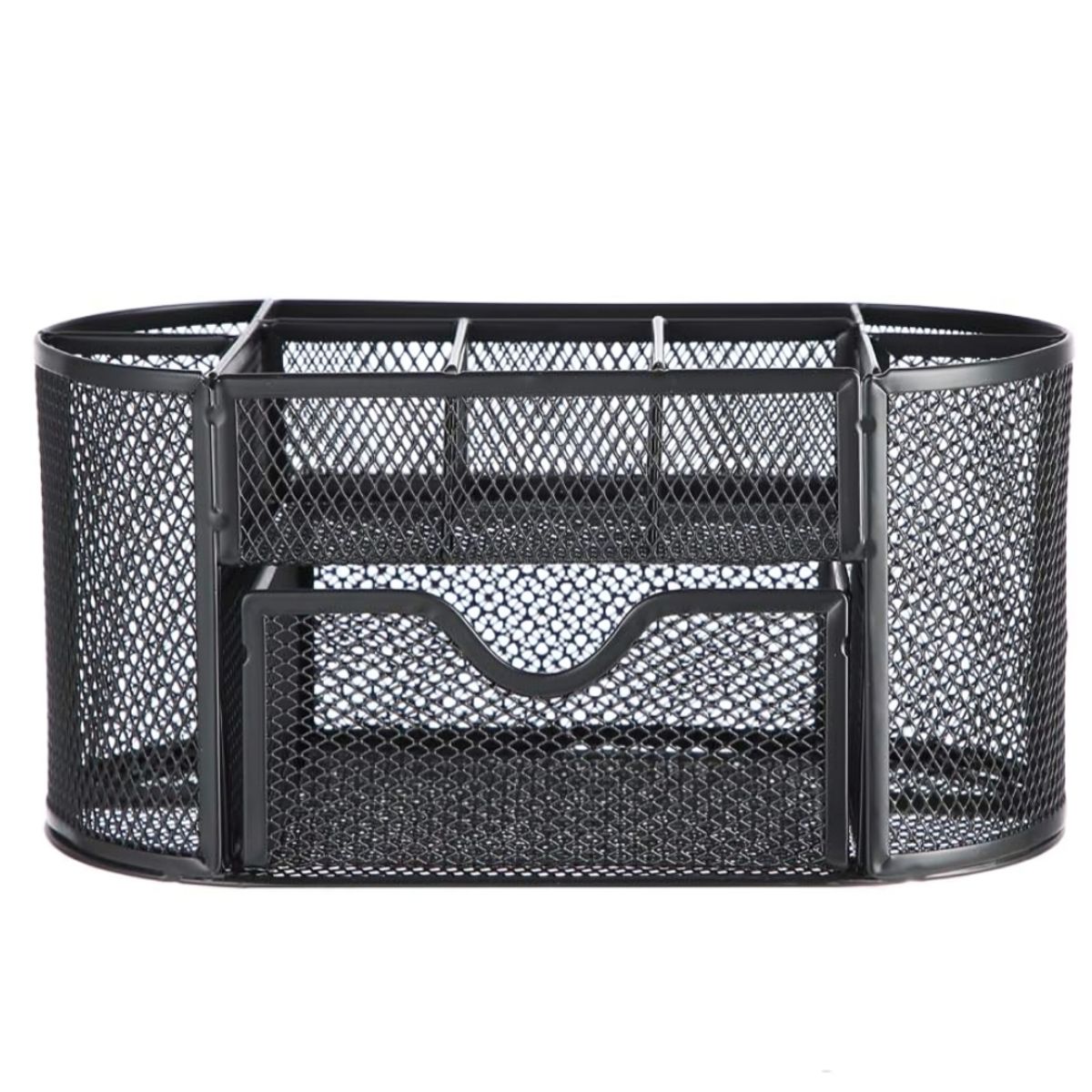 GENERICO - Organizador metálico de escritorio negro