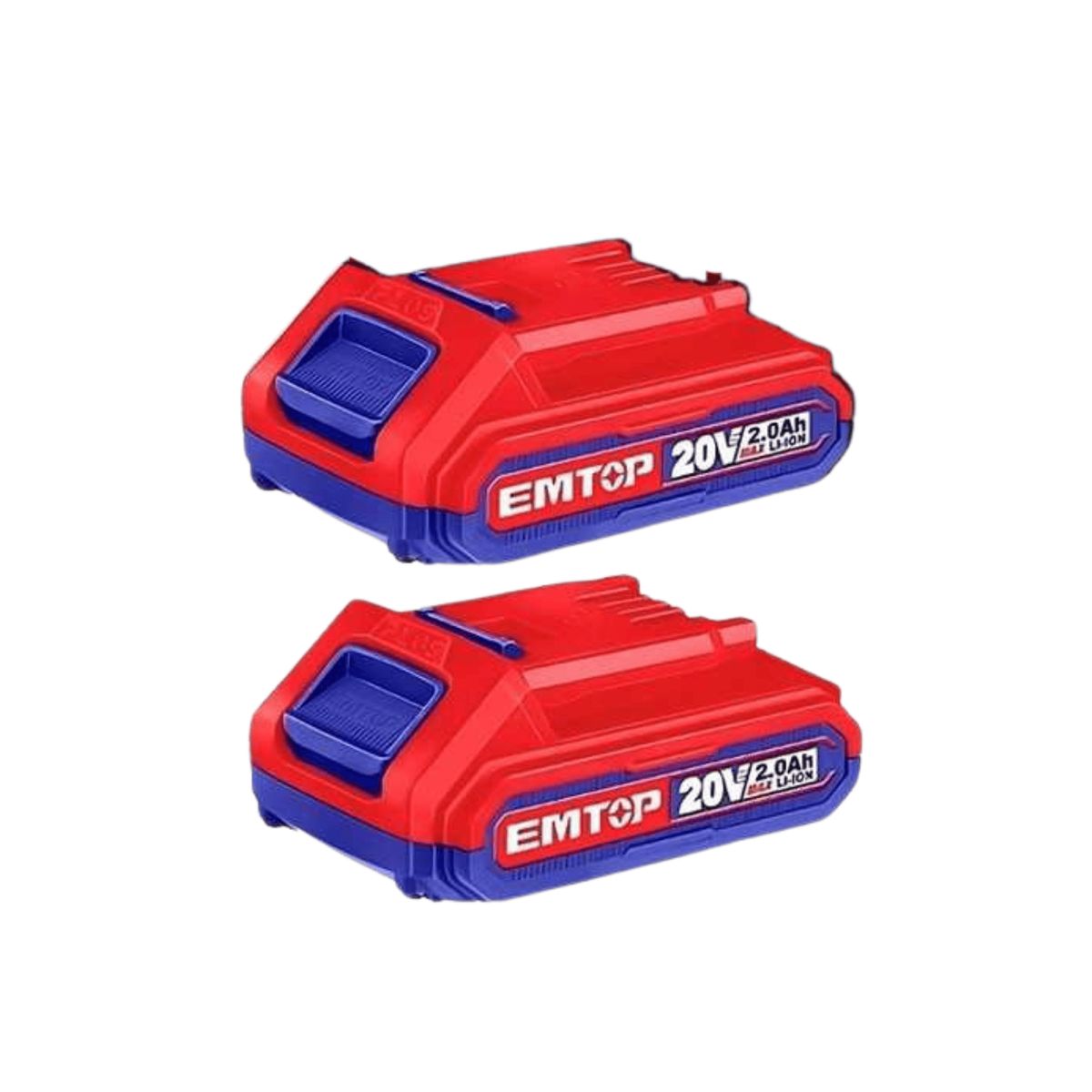 EMTOP - KIT 2 BATERIAS 20V 2.0AH LI-ION + CARGADOR 20V 2.0AH ELBCPK1222-EMTOP
