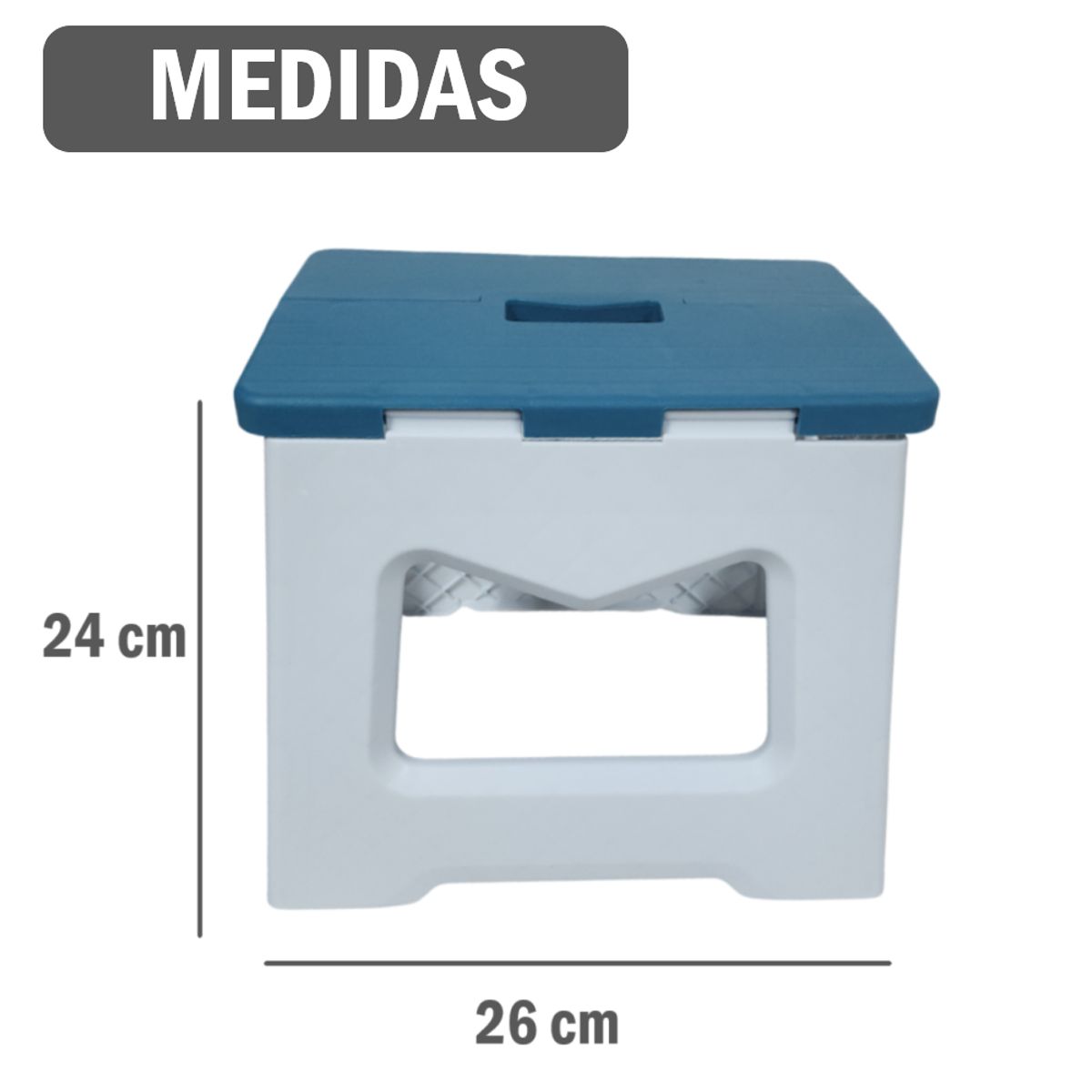 GENERICO - Mini silla plegable portátil - Mediano Azul
