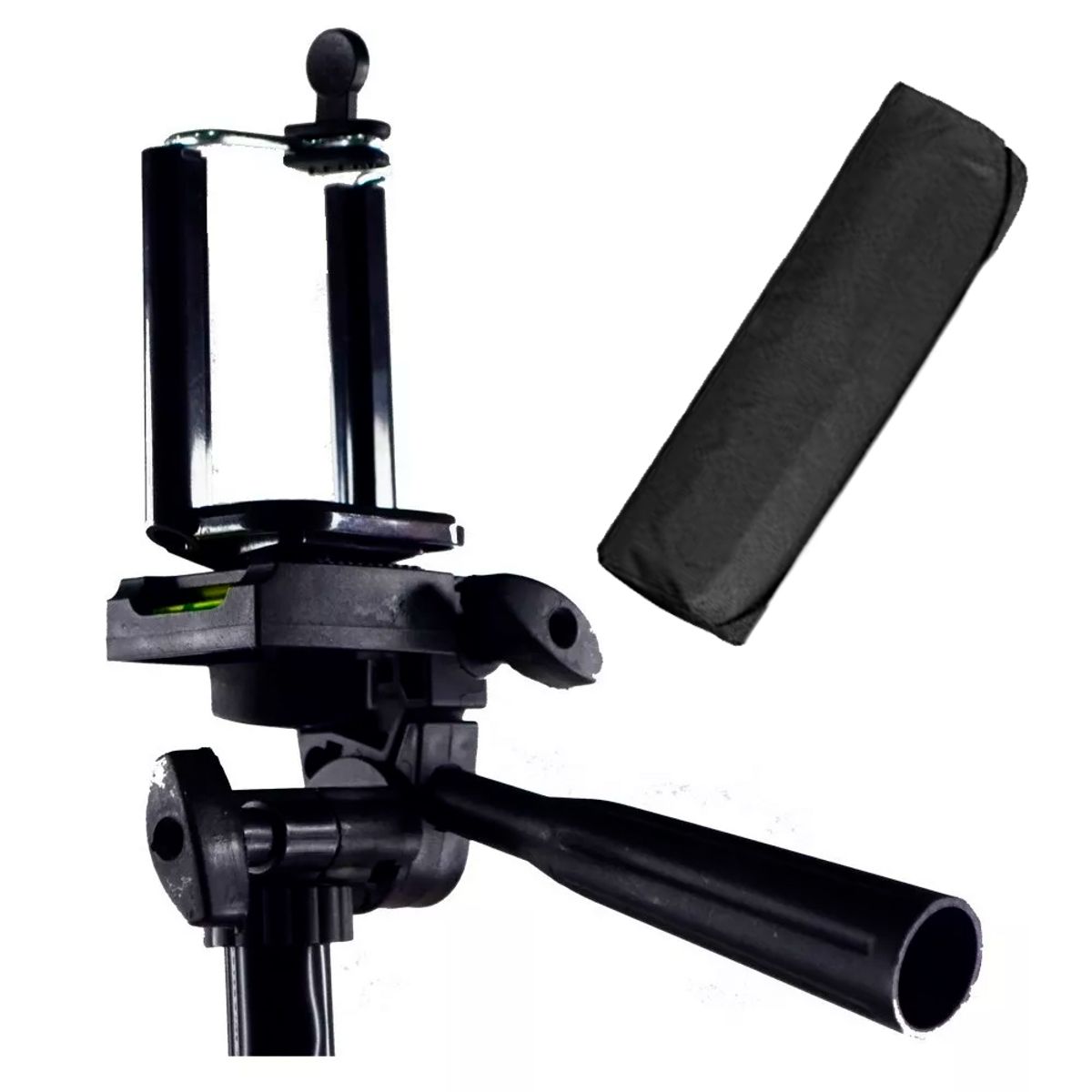 GENERICO - Trípode 102cm + Soporte para Camara Go Pro Telefono Base Portatil