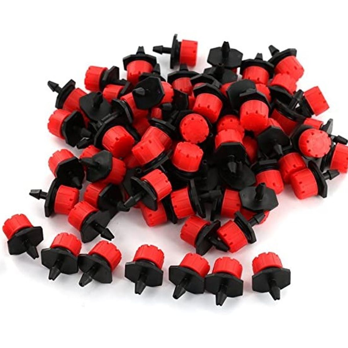 GENERICO - GOTERO REGULABLE ROJO 0 - 70LPH (Bolsa de 100 unidades)