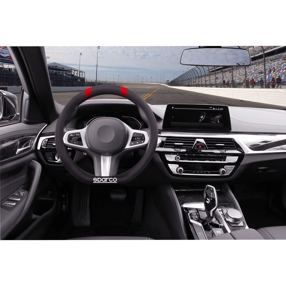 SPARCO - funda De Timon Cuero Sparco Spc1114rd