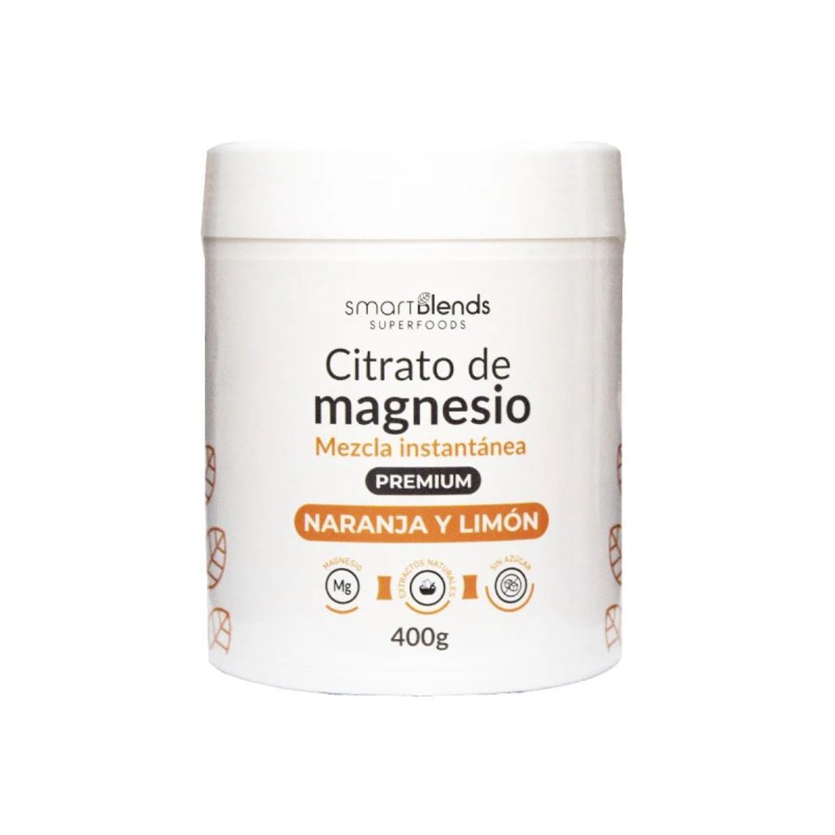 GENERICO - Citrato de Magnesio Premium con Naranja y Limón x 400 g - Smart Blends