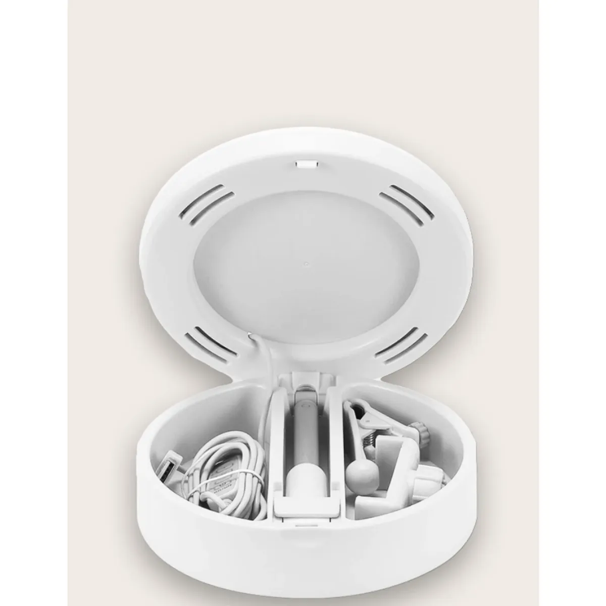 SEISA - Aro de Luz Led 11 cm + Soporte Celular + Espejo - Streaming Tik Tok