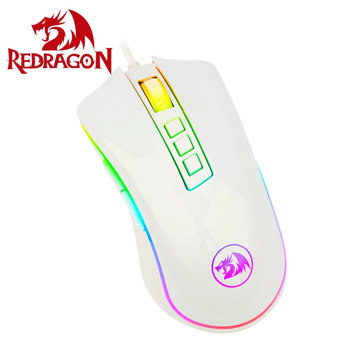 REDRAGON - M711W Mouse Redragon COBRA WHITE
