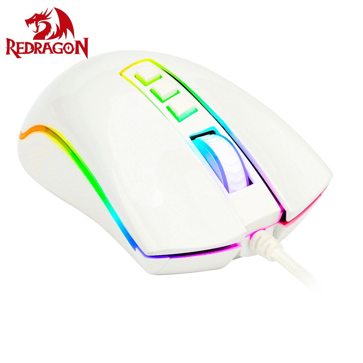 REDRAGON - M711W Mouse Redragon COBRA WHITE