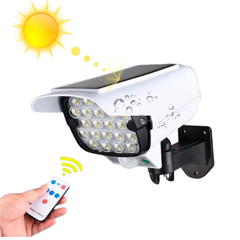 SEISA - Lámpara Solar con Sensor de Movimiento Recargable Blanco