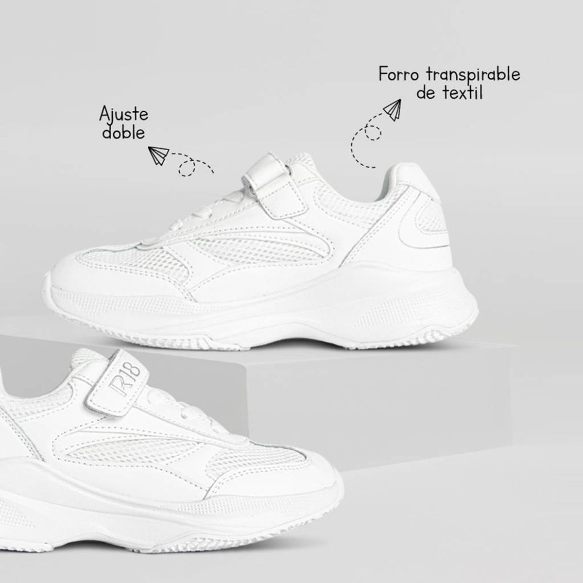 R18 - ZAPATILLAS PRE ESCOLAR R18 R18-QY027 28-34