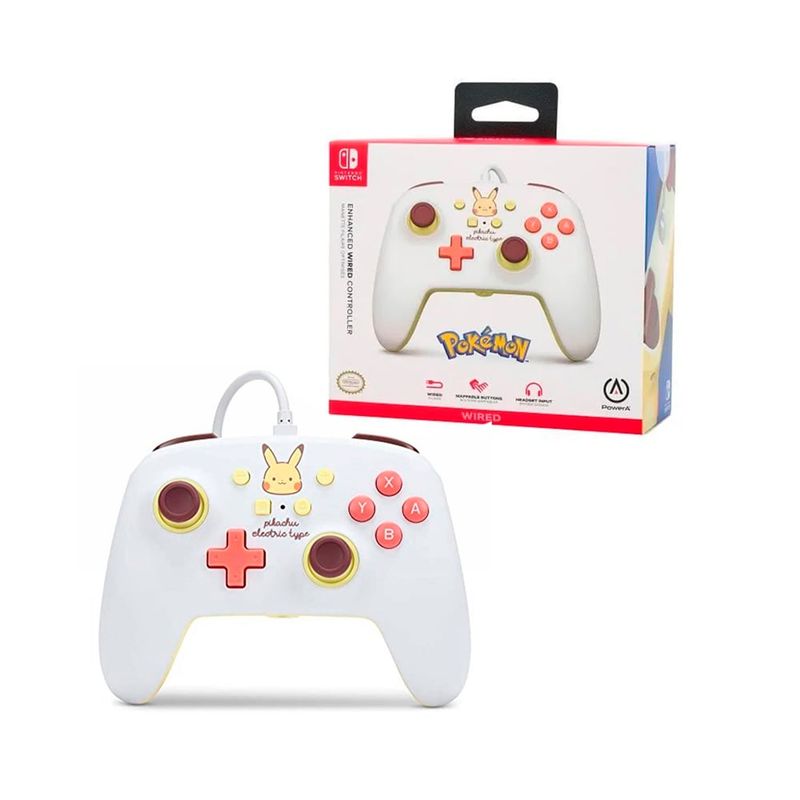 NINTENDO - Mando Nintendo Switch Pokemon Pikachu Kawaii