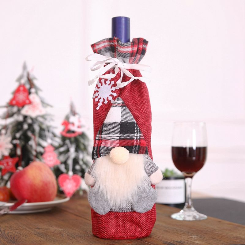 KAST PE - Porta Vino Navideño "Santa" ROJO  - Diseño Exclusivo