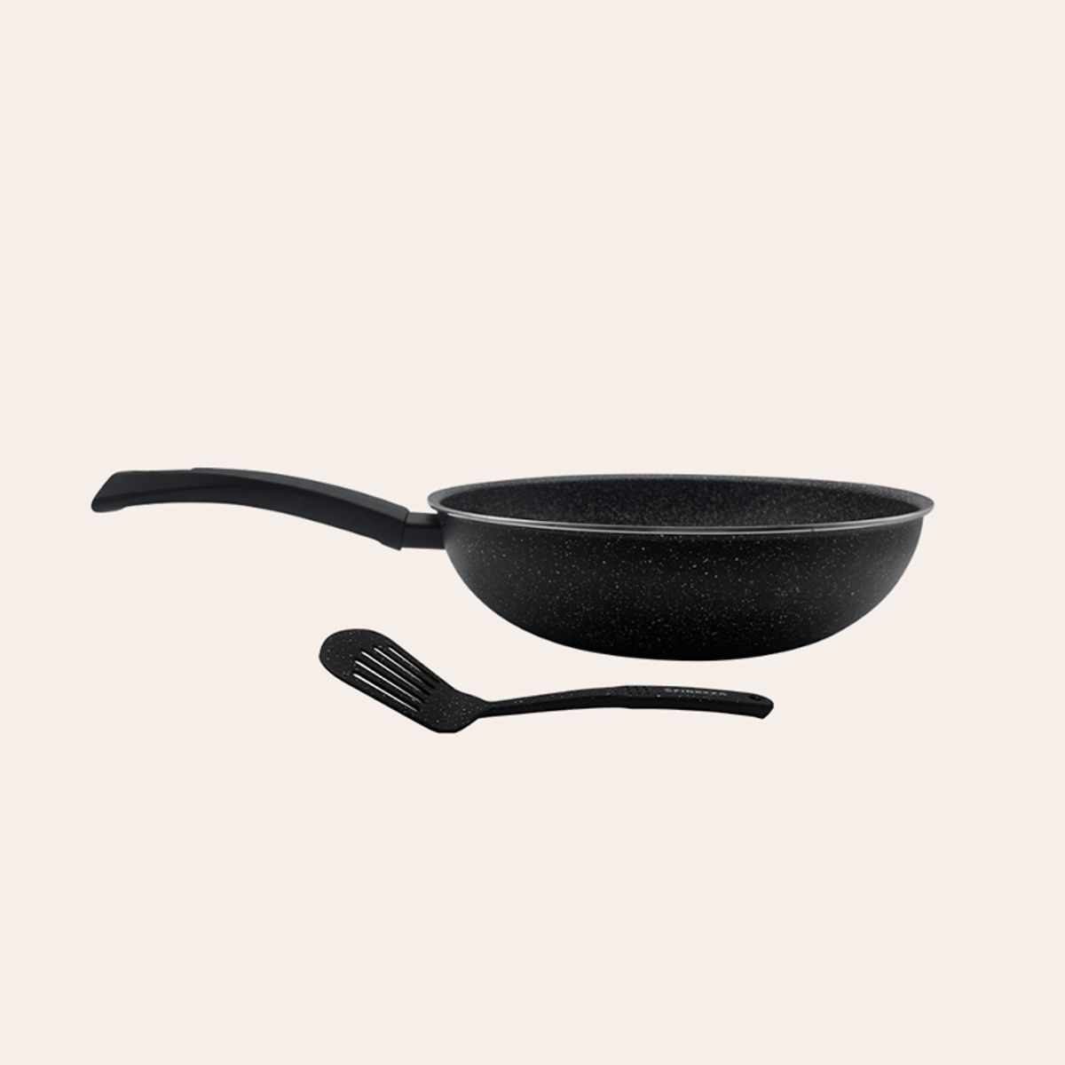 FINEZZA - Sartén Wok Ultragranito de 2 piezas