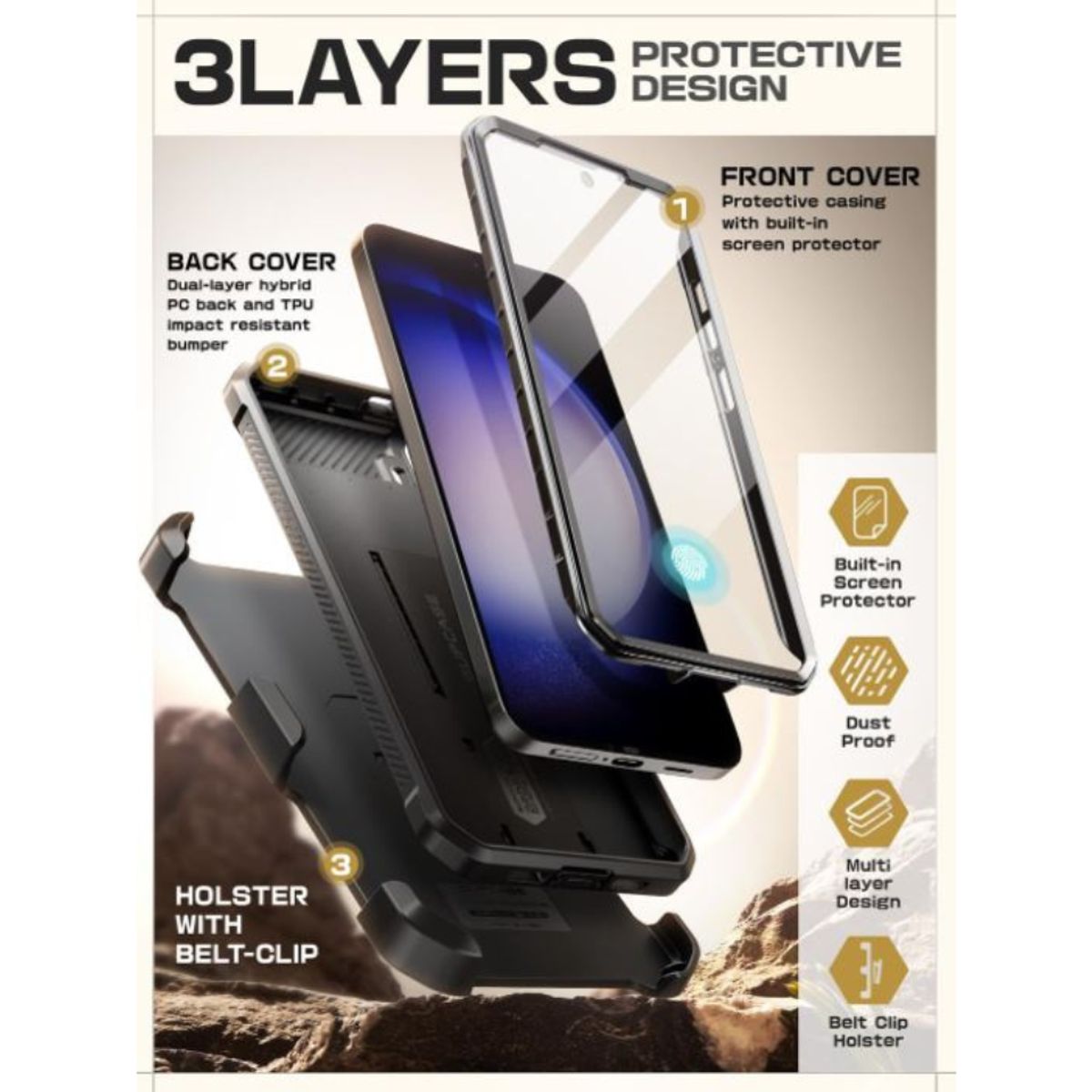 SUPCASE - CASE SUPCASE UB PRO 360° SAMSUNG S24 PLUS