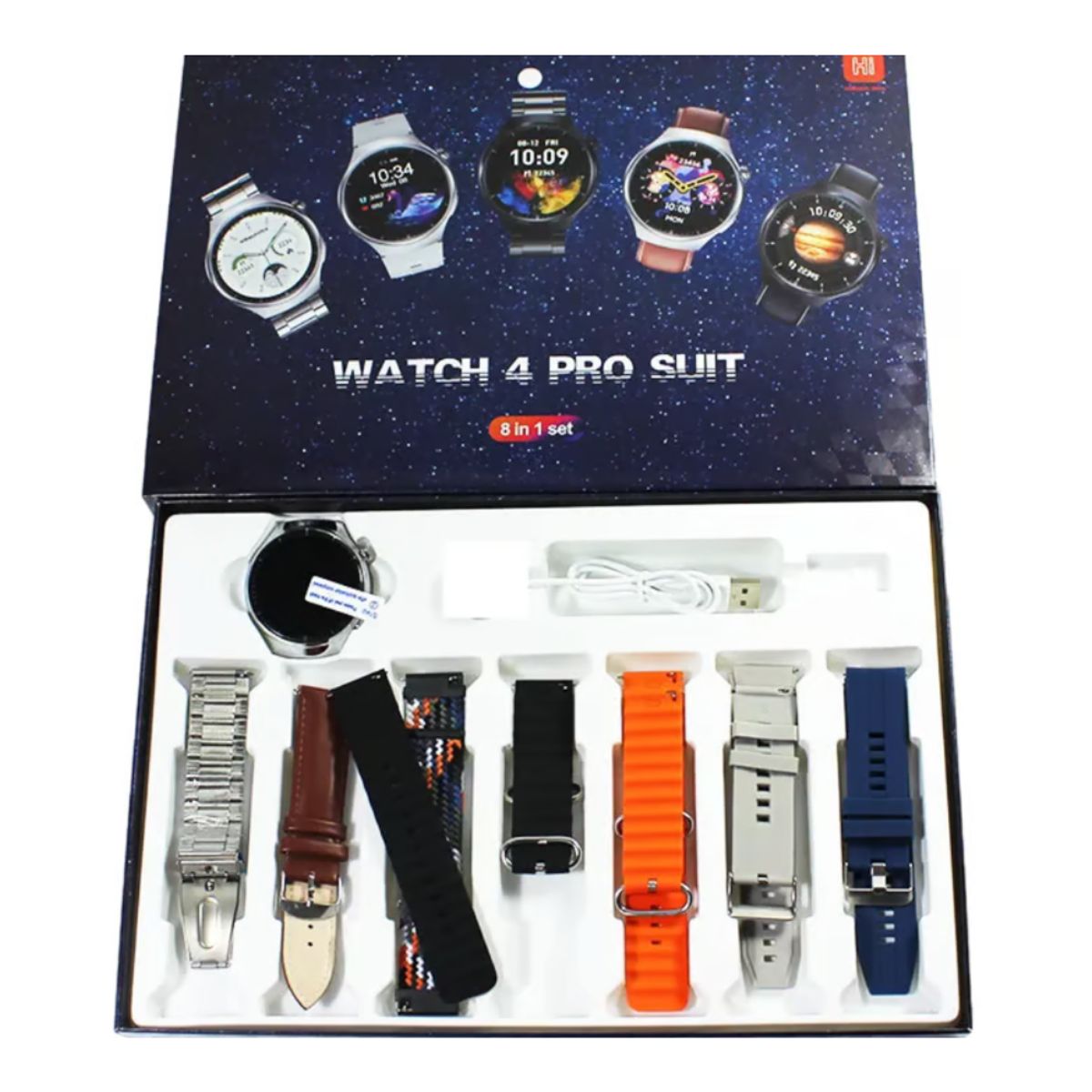 GENERICO - Reloj Smartwatch 4 Pro Suit/ 7 en 1 - Plateado