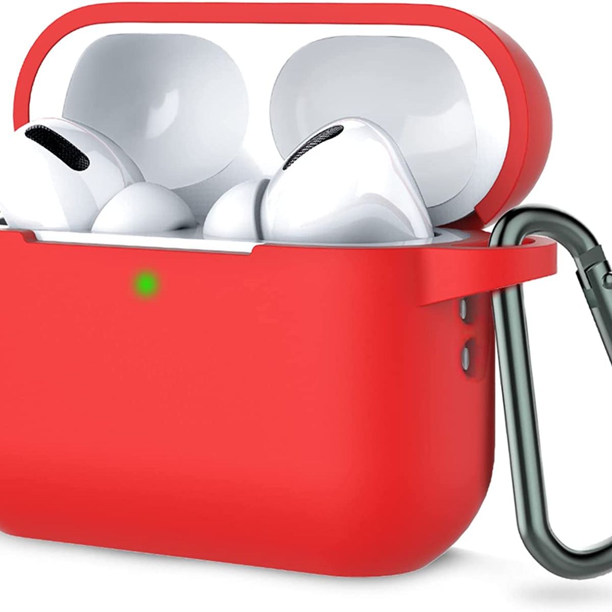 GENERICO - Funda Case Protector de Silicona para Airpods PRO - ROJO