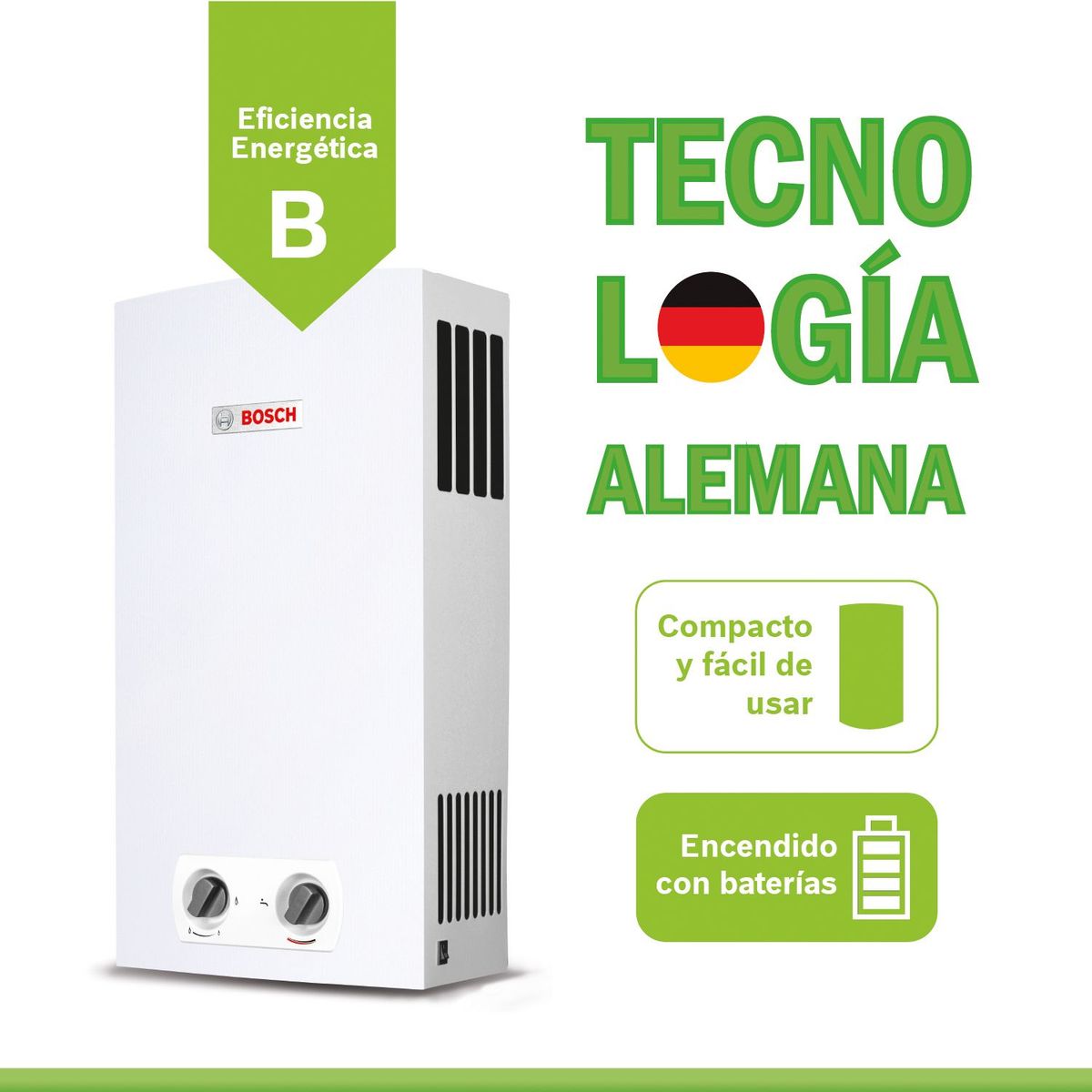 Bosch - Terma a Gas Bosch GN 10L + Kit de Instalación
