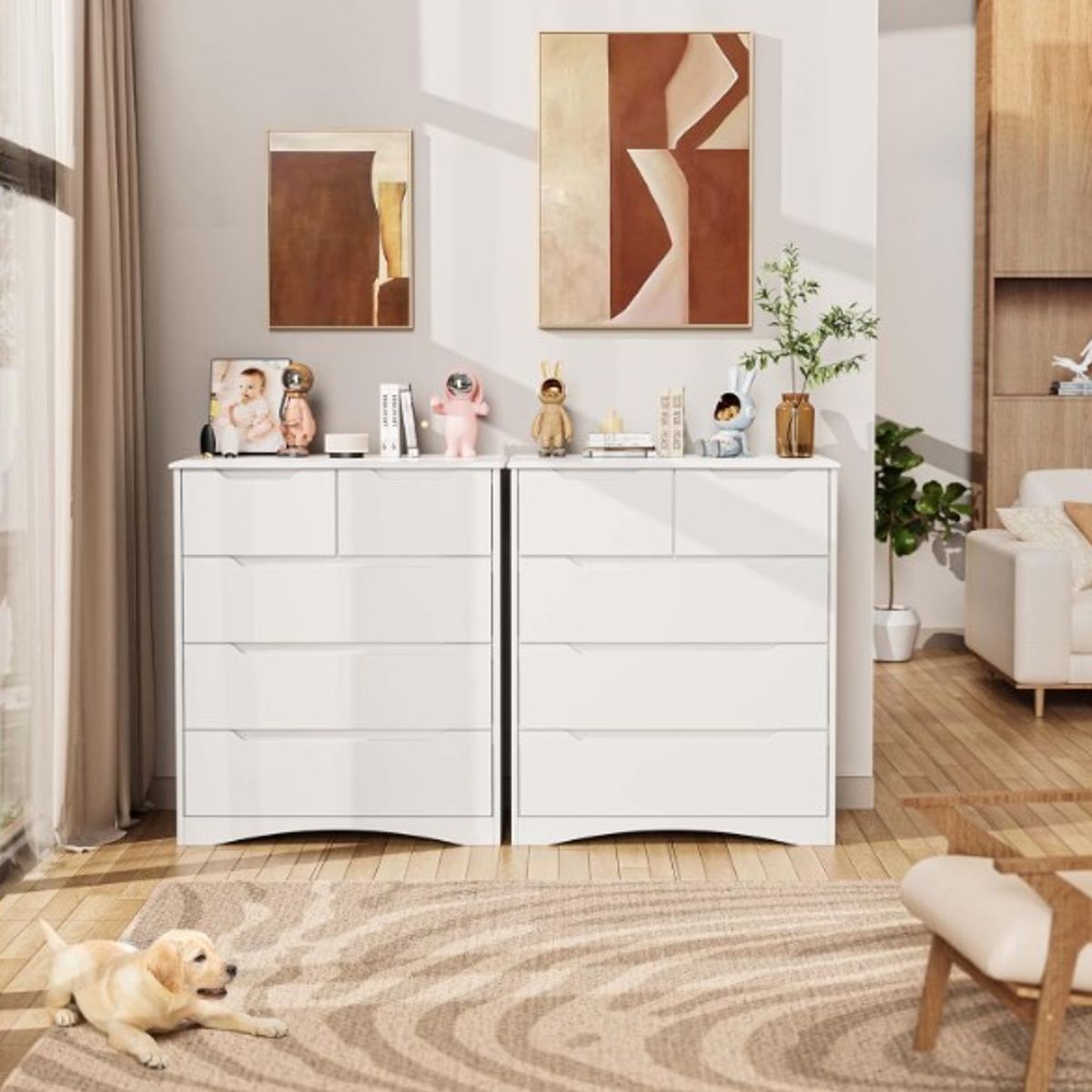 NACION MUEBLES - Cómoda blanca clásica Nación muebles yeral