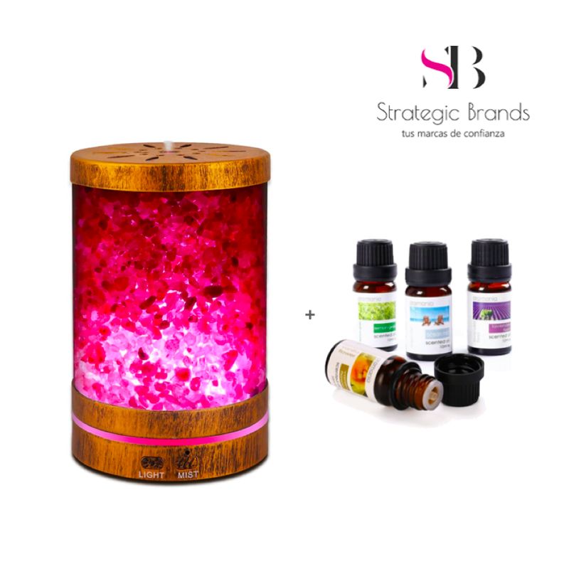 GENERICO - HUMIDIFICADOR DIFUSOR SALES CON 4 ESENCIAS