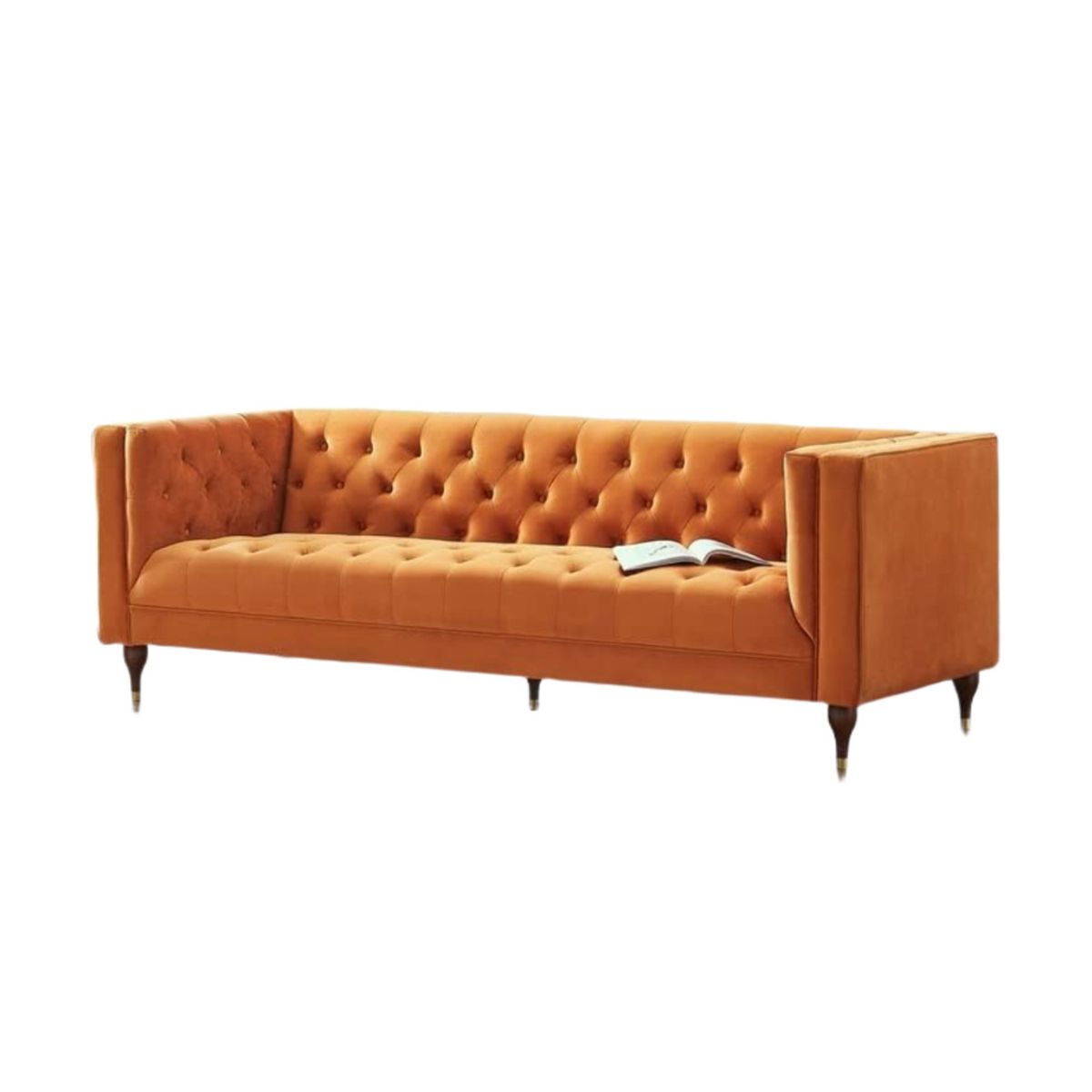 HOGAR & SPACIOS - HYS SOFA 3 CUERPOS MINA LADRILLO
