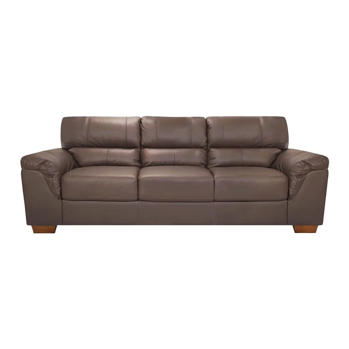 HOGAR & SPACIOS - HYS SOFA 3 CUERPOS ROUSE MARRON OSCURO