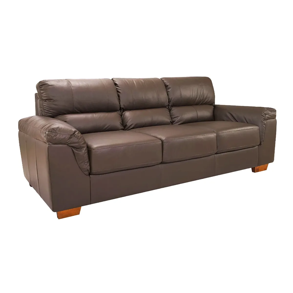 HOGAR & SPACIOS - HYS SOFA 3 CUERPOS ROUSE MARRON OSCURO