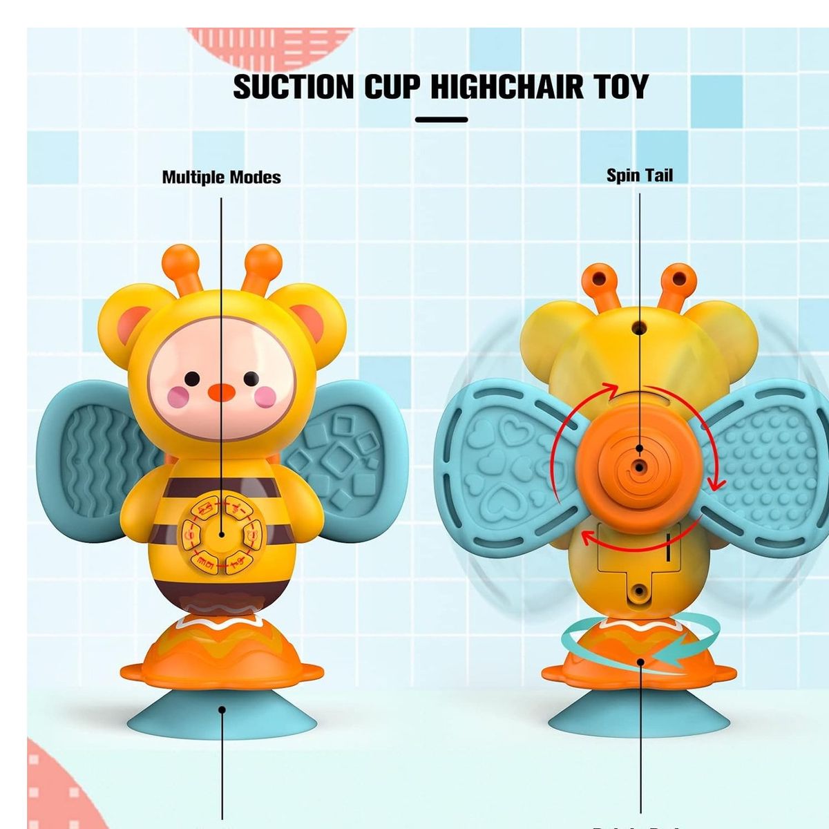 GENERICO - Juguete Sonaja Musical Abeja Musical con Luces