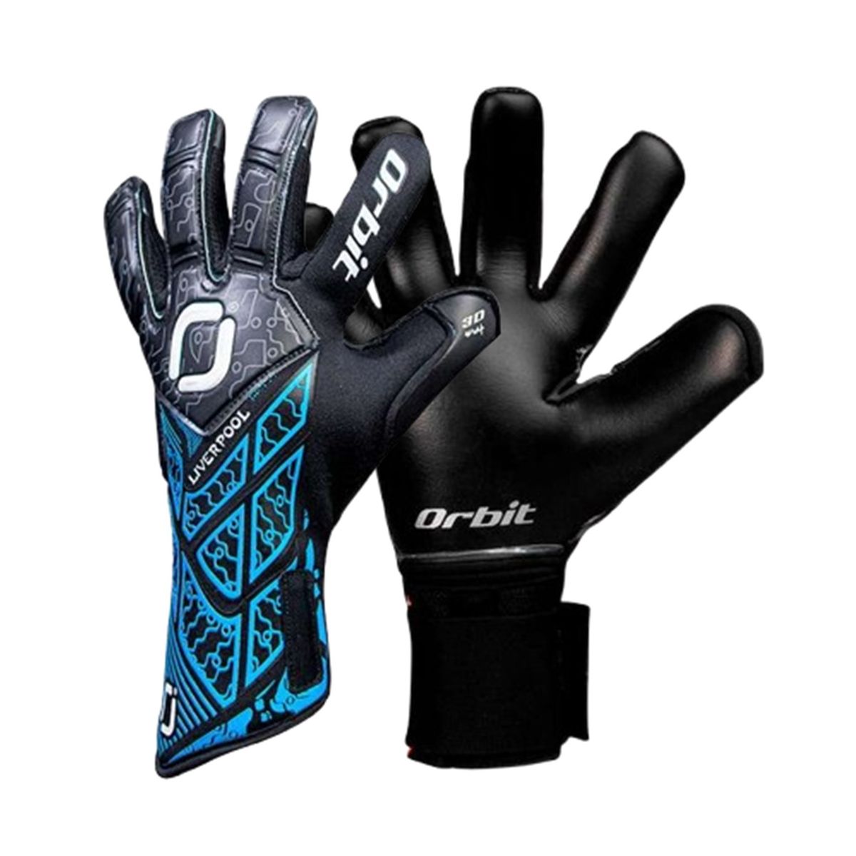 ORBIT - GUANTES DE ARQUERO PORTERO FÚTBOL MODELO LIVERPOOL ORBIT ADULTO AZUL