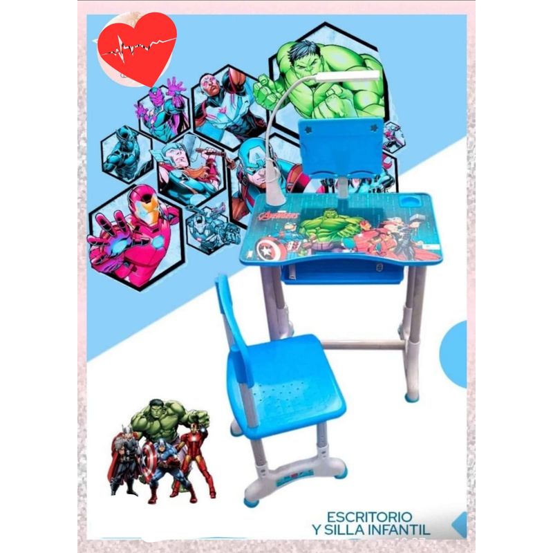 GENERICO - Escritorio Para Niños Ergonomico con Lampara Led modelo 2023