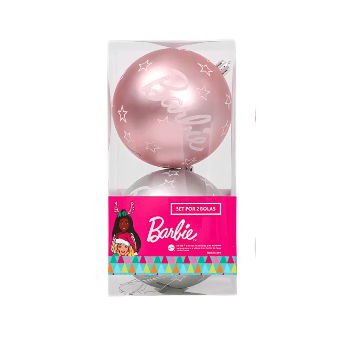 BARBIE - Set de Esferas de Navidad x 2 pcs Barbie Mod.3