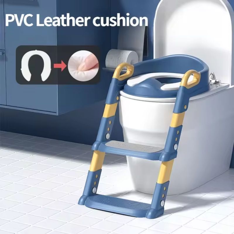 GENERICO - Asiento Inodoro Escalera Para Niños - Azul