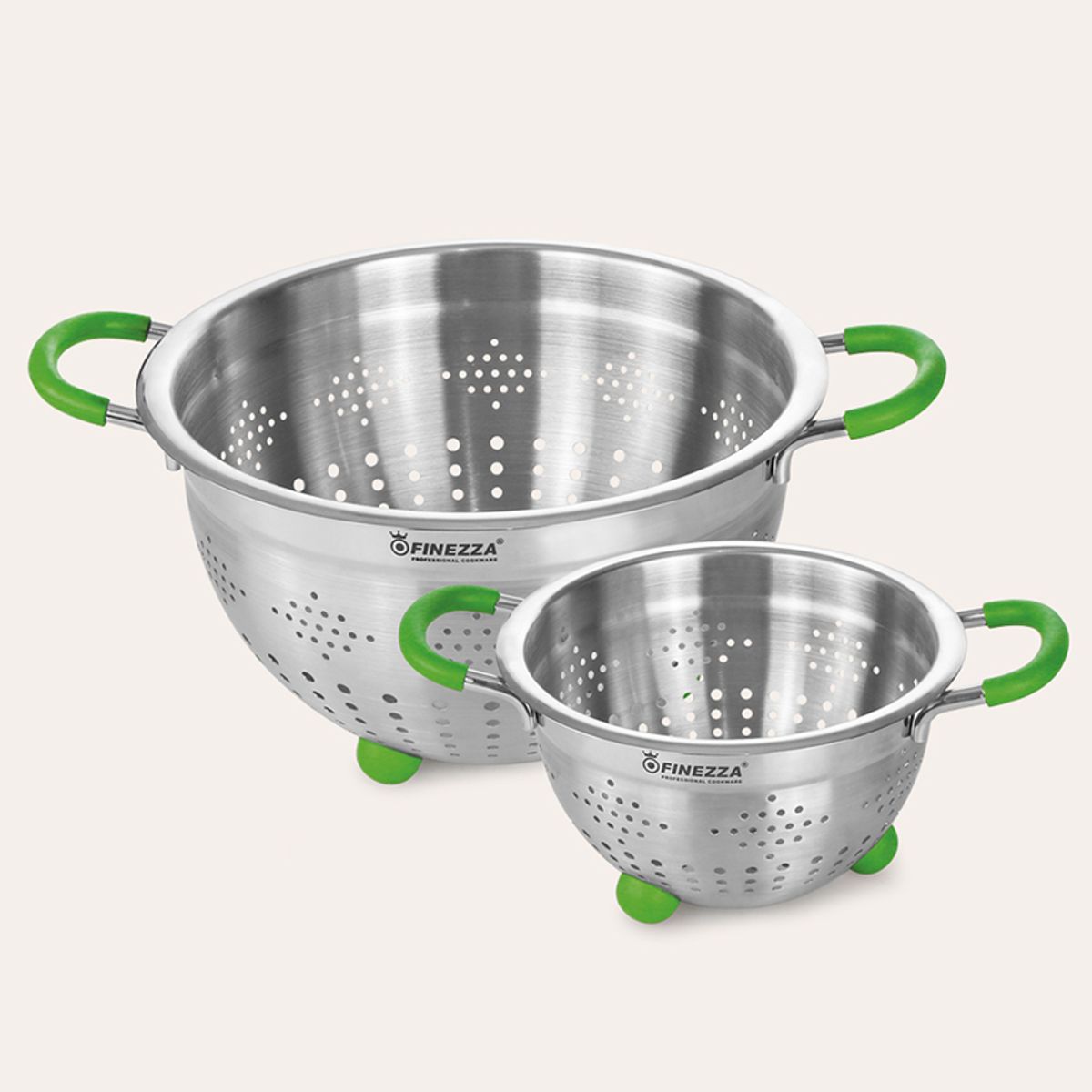 FINEZZA - Juego de coladores de 2 piezas