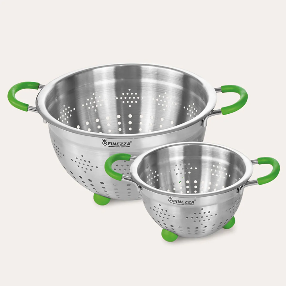 FINEZZA - Juego de coladores de 2 piezas