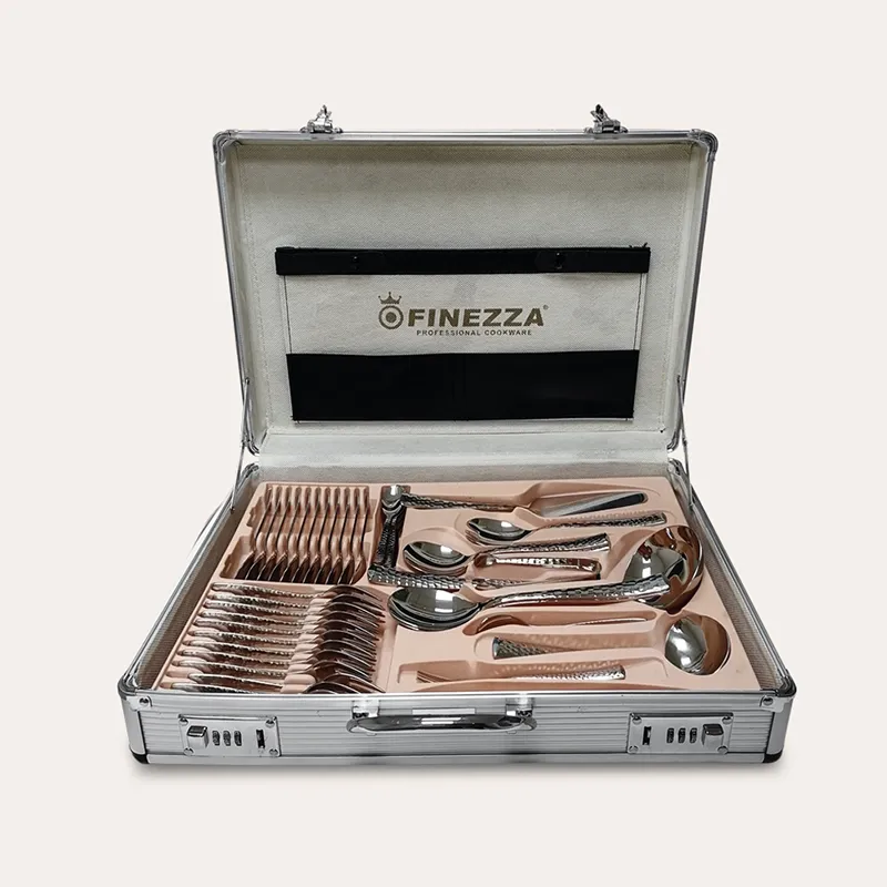 FINEZZA - Juego de cubiertos de 84 piezas