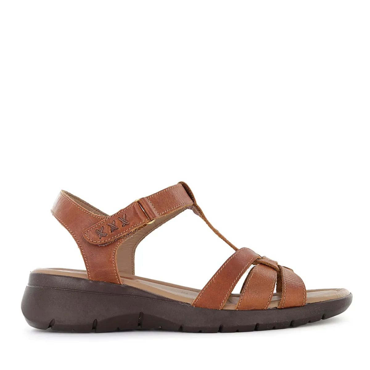 ECCO - Sandalias Mujer Ecco Astor10 Cobre Cuero Natural