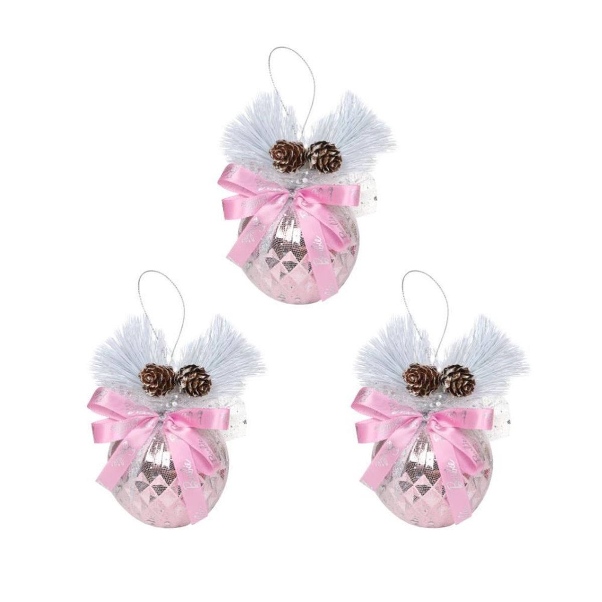 BARBIE - Set de Esferas de Navidad x 3 pcs Barbie Mod.10