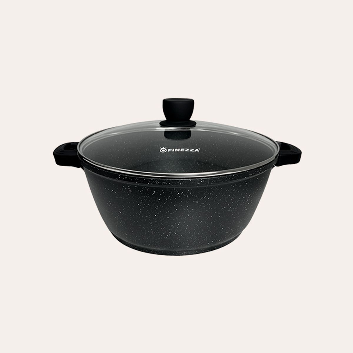 FINEZZA - Juego de ollas aluminio fundido ultragranito de 9 piezas.