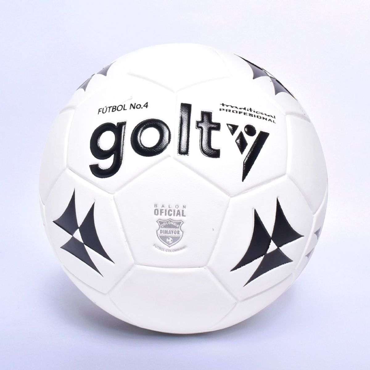 GOLTY - GOLTY PELOTA DE FUTBOL TRADITIONAL PU BLANCO SZ5 - TALLA 5