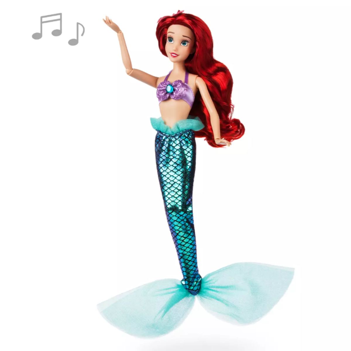 DISNEY - Muñeca Ariel Sirenita con Sonido Disney