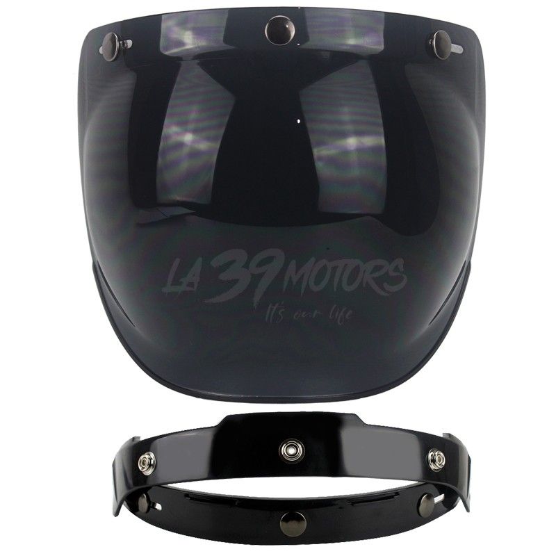 GENERICO - Visor Burbuja Oscuro Para Casco Chopper