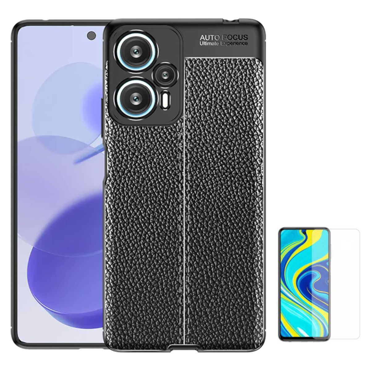 CARBONELL - CASE CARBONO AUTOFOCUS XIAOMI POCO F5 Y VIDRIO