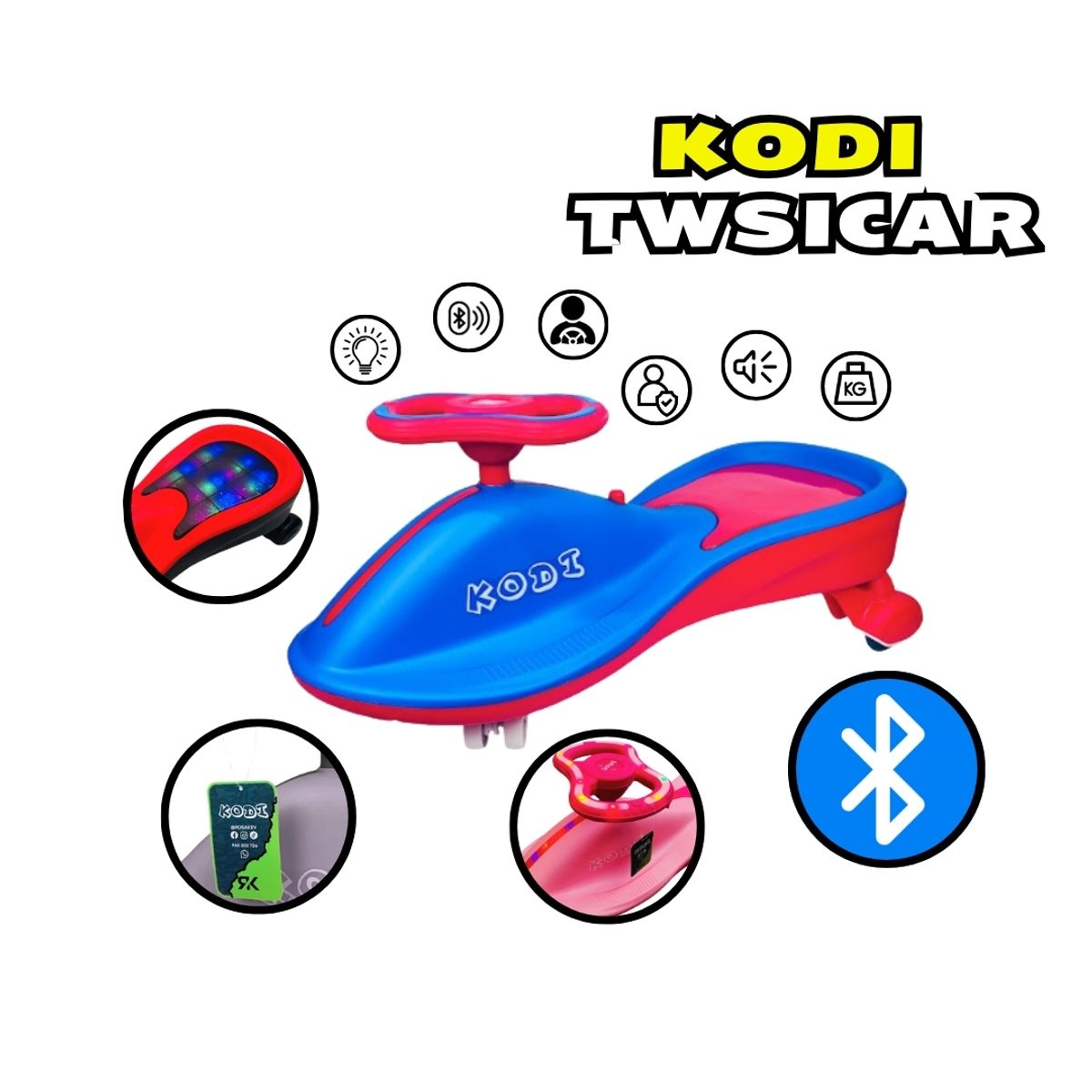 GENERICO - TWISCAR PARA NIÑOS KODI KO-60 AZUL CON ROJO